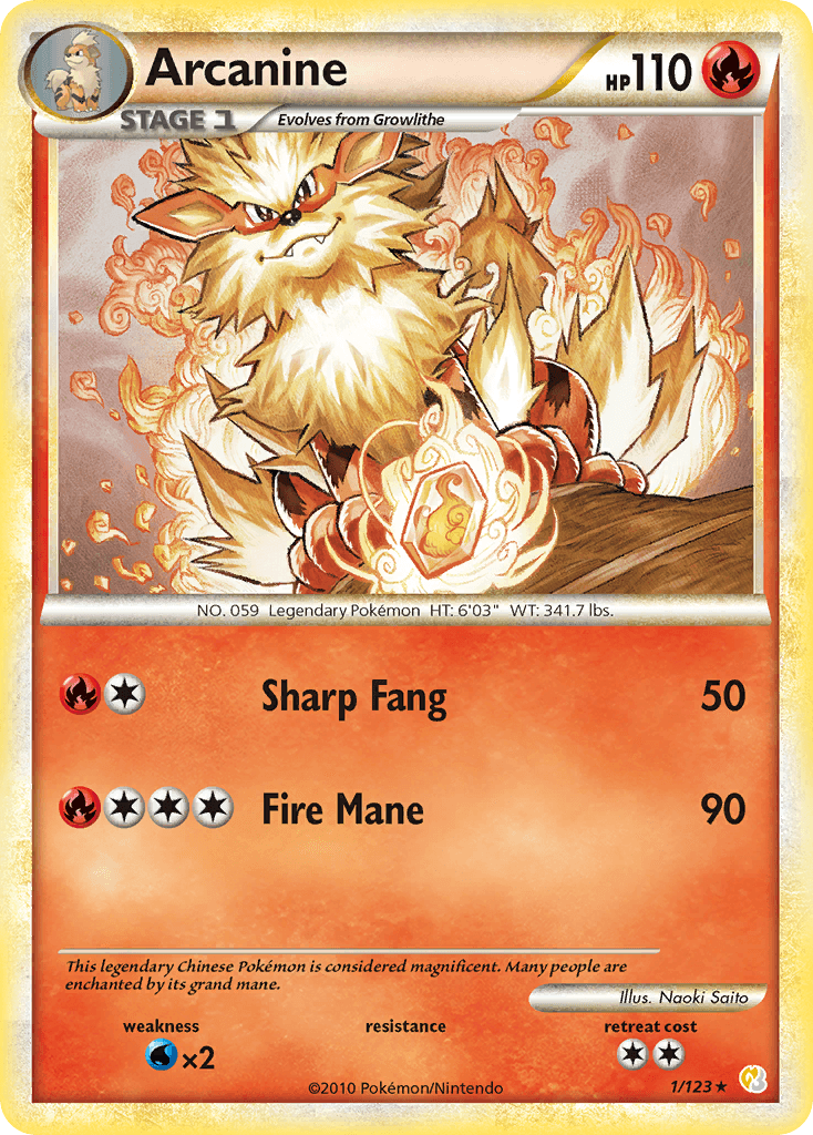 Arcanine from HeartGold & SoulSilver