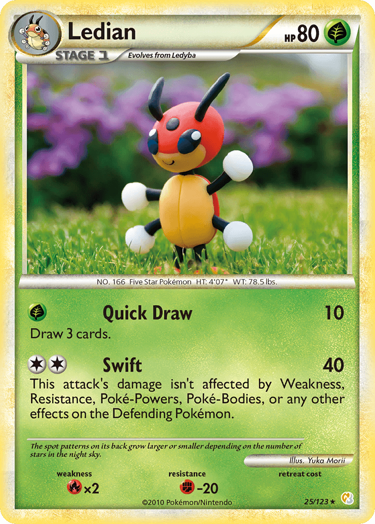 Ledian Pokémon card