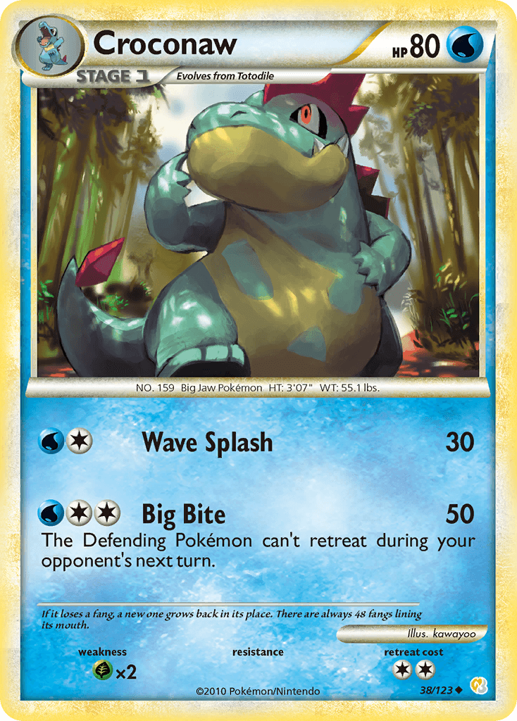Croconaw Pokémon card