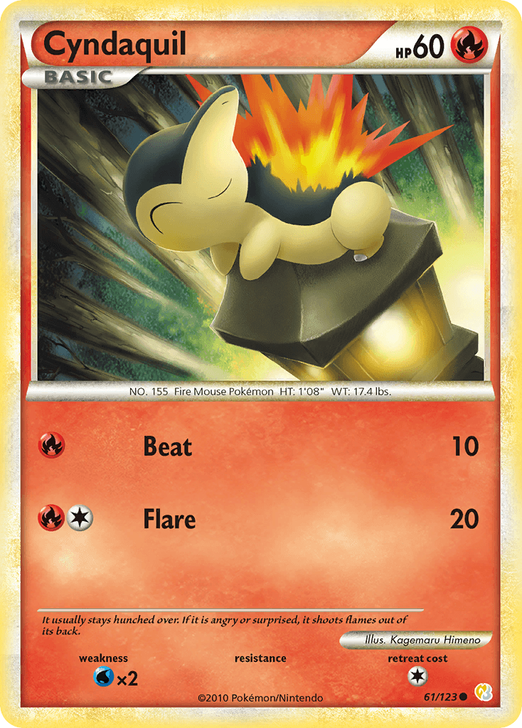 Cyndaquil Pokémon card