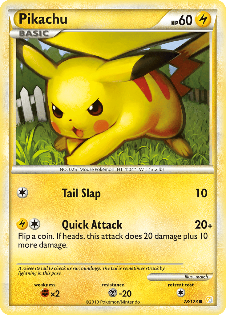 Pikachu Pokémon card