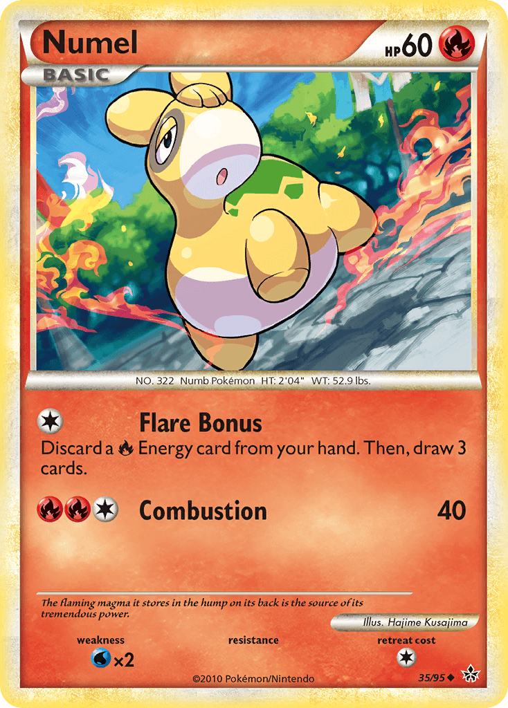 Numel Pokémon card