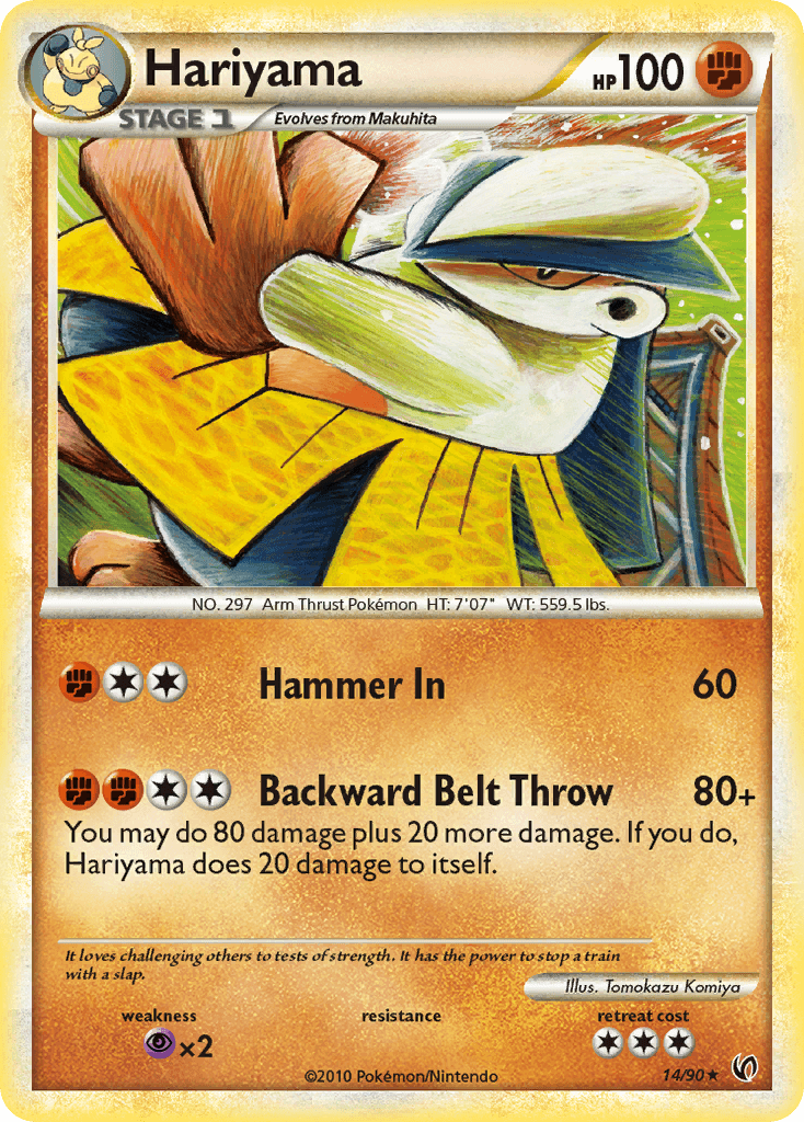 Hariyama Pokémon card