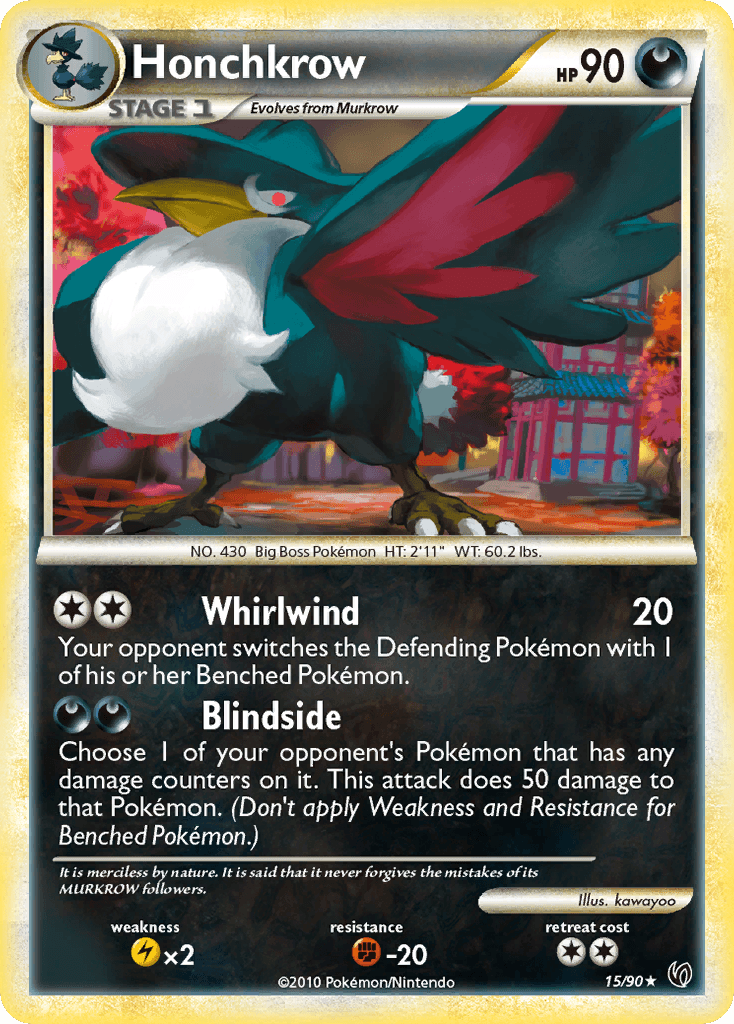 Honchkrow Pokémon card