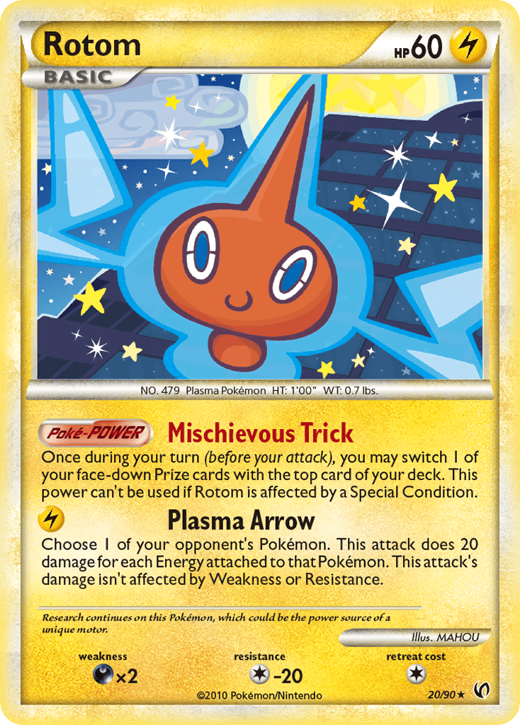 Rotom Pokémon card