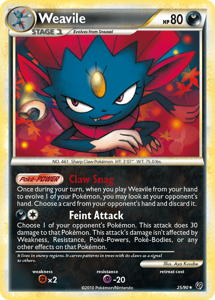Weavile Pokémon card