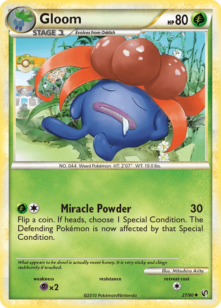 Gloom Pokémon card