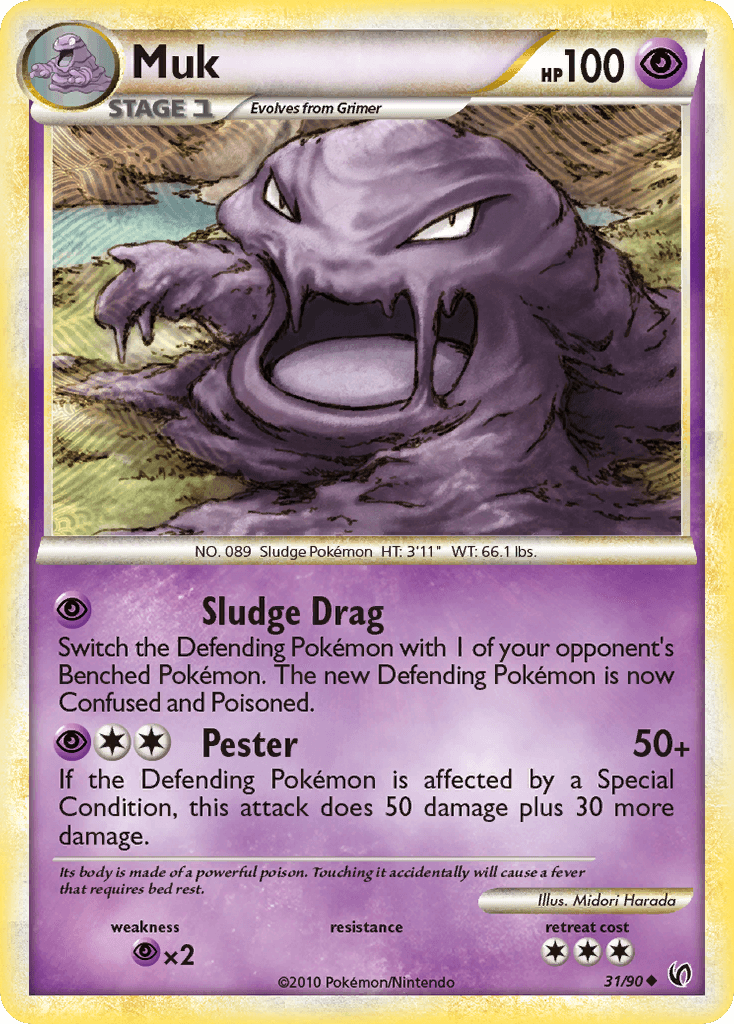 Muk Pokémon card