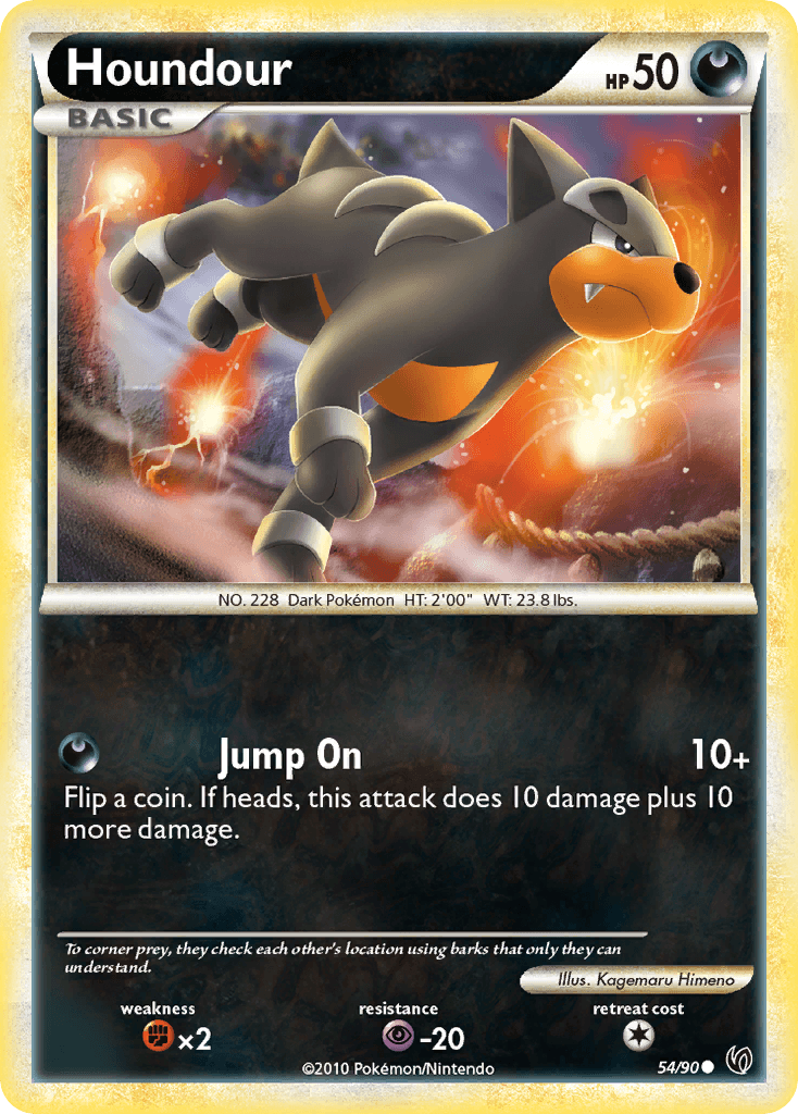 Houndour Pokémon card