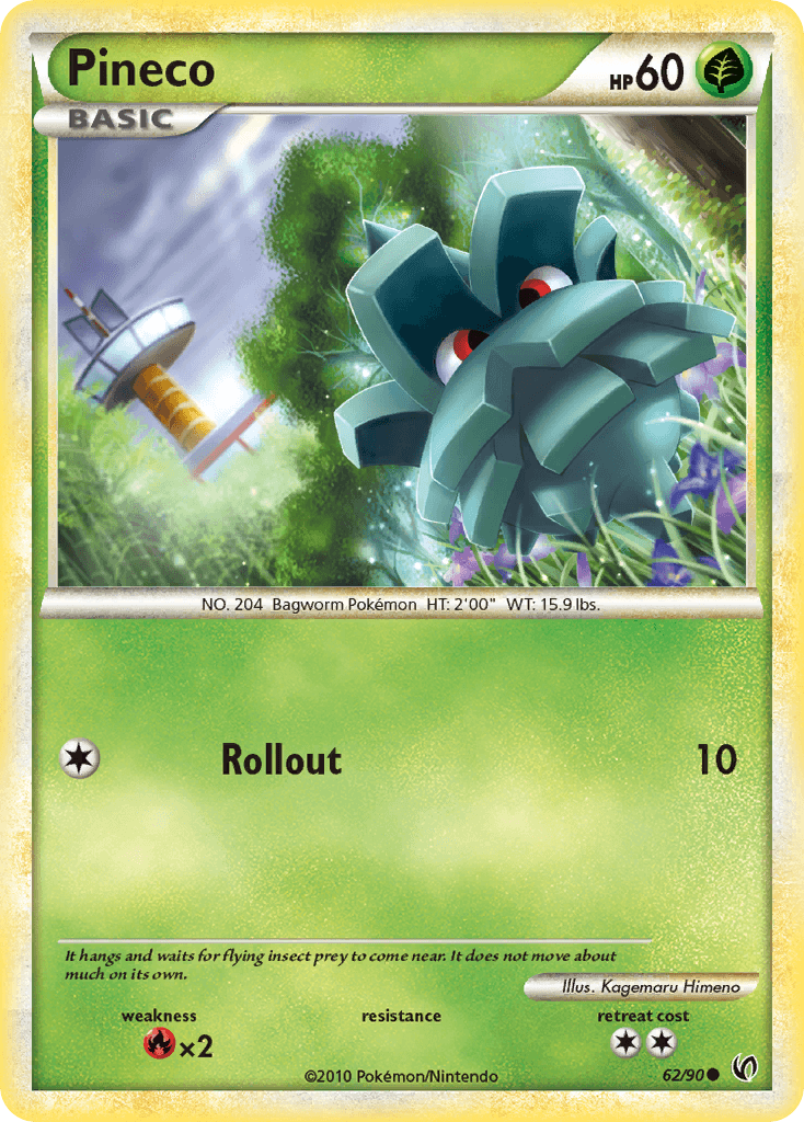 Pineco Pokémon card
