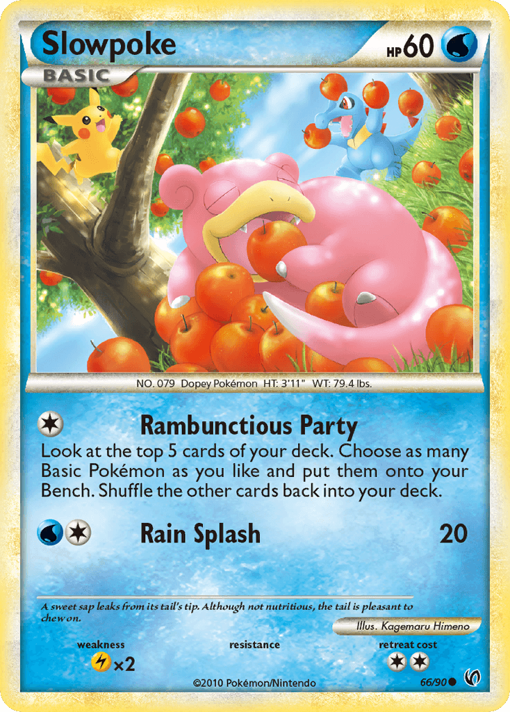 Slowpoke Pokémon card