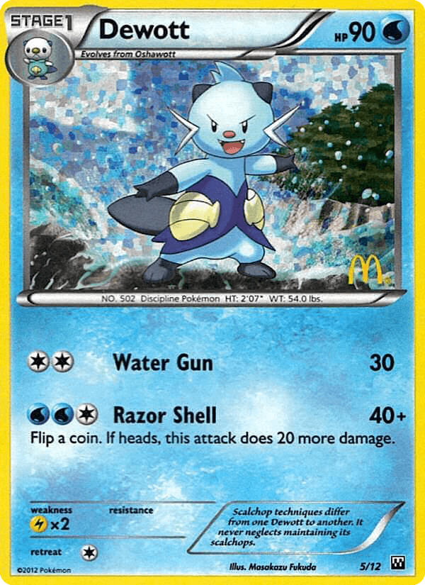 Dewott Pokémon card