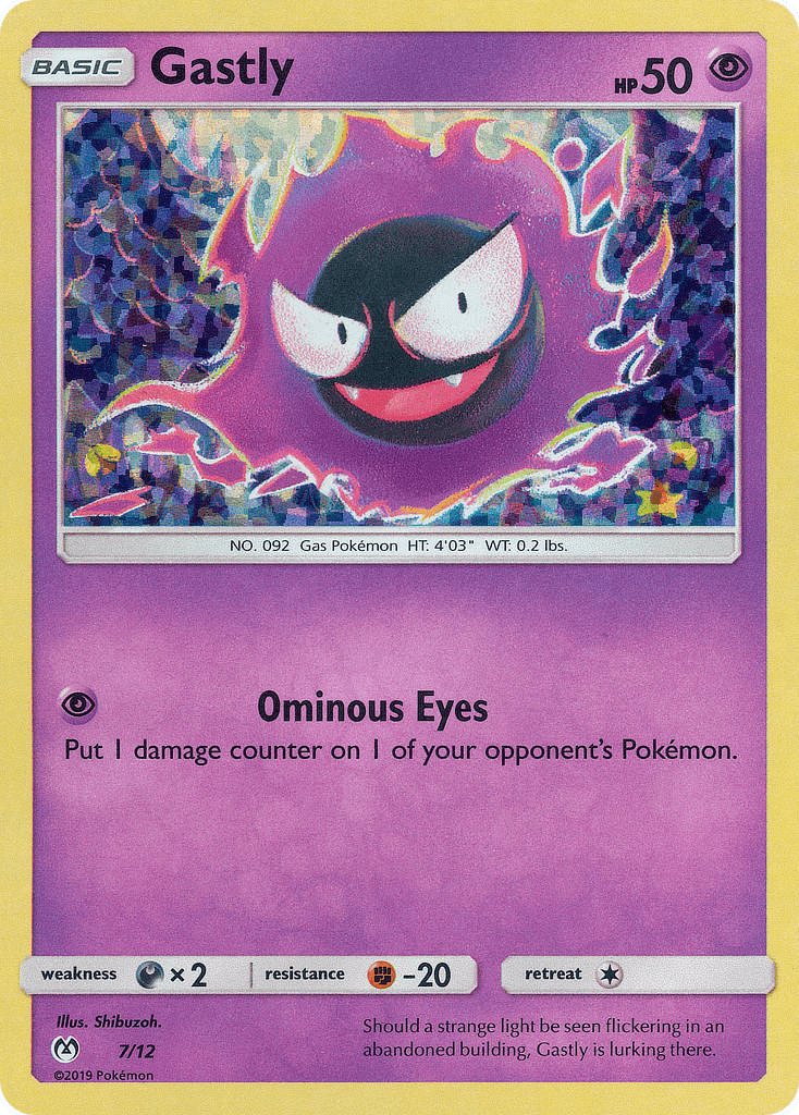 Gastly Pokémon card
