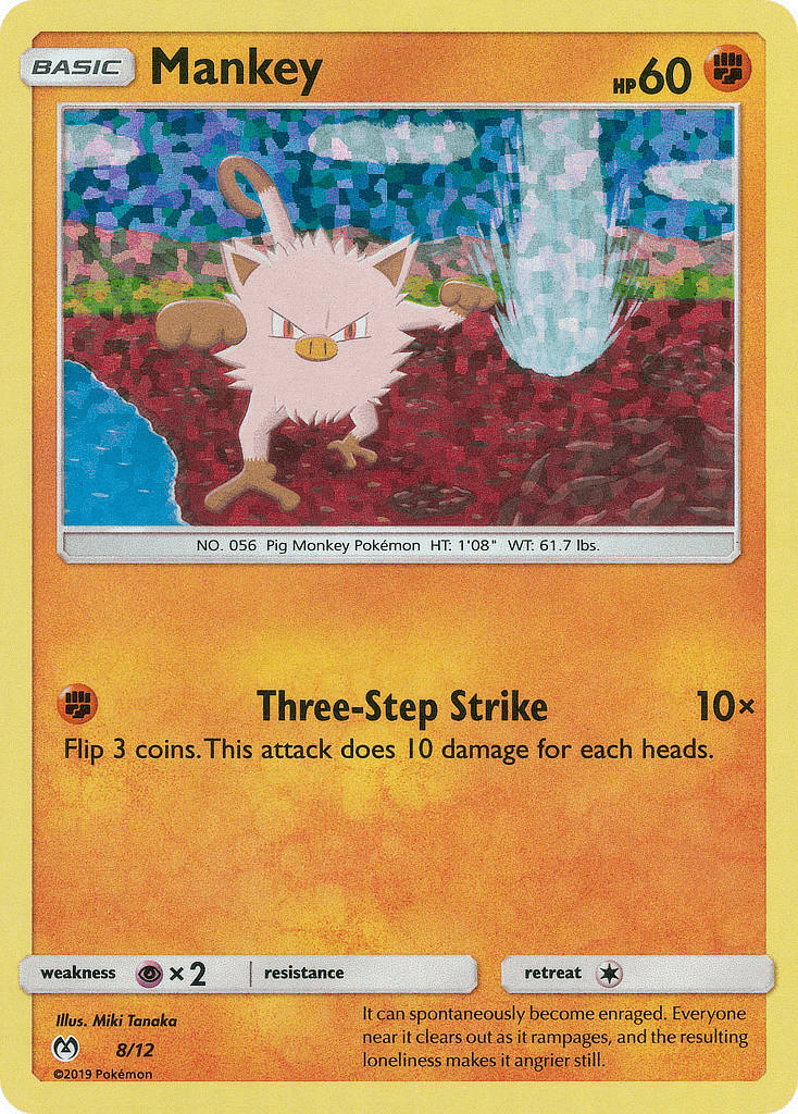 Mankey Pokémon card