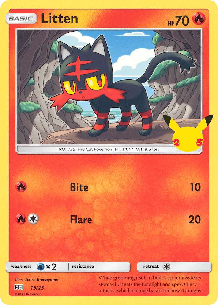 Litten Pokémon card