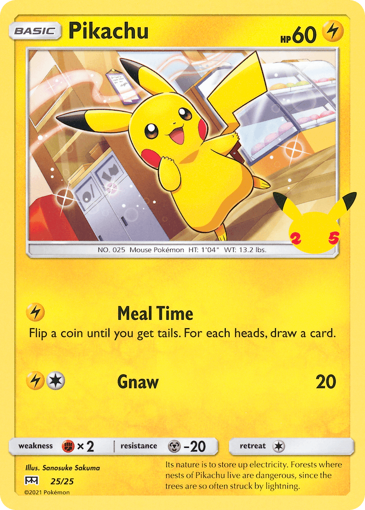 Pikachu from McDonald's Collection 2021
