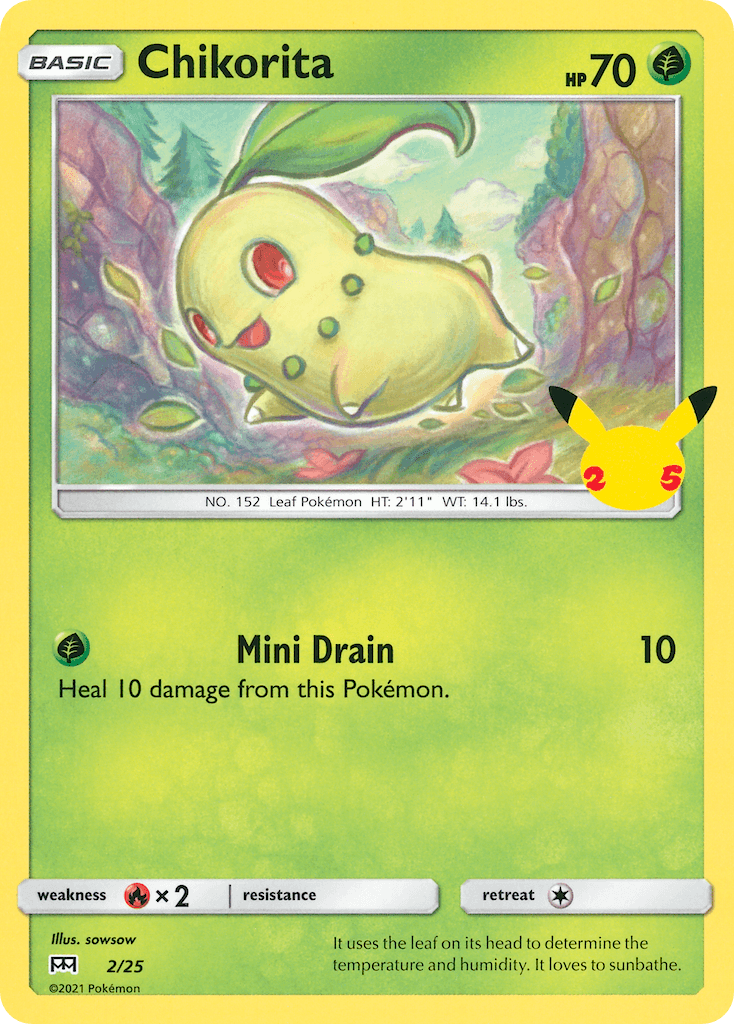 Chikorita Pokémon card