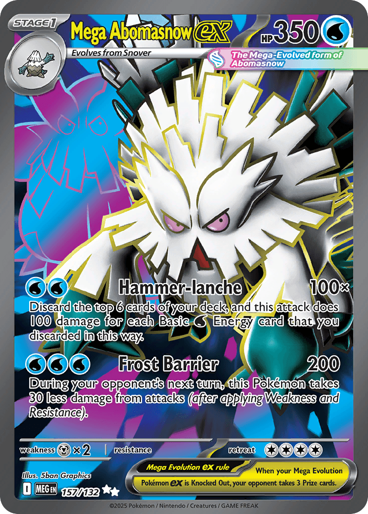 Mega Abomasnow ex — Water type
