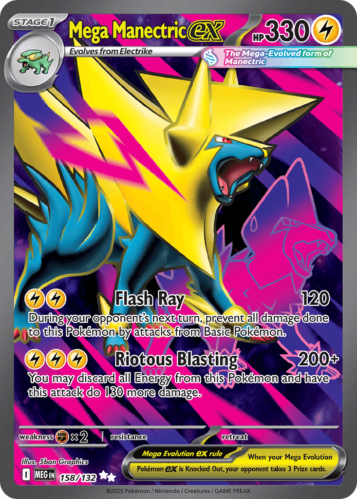 Mega Manectric ex — Lightning type