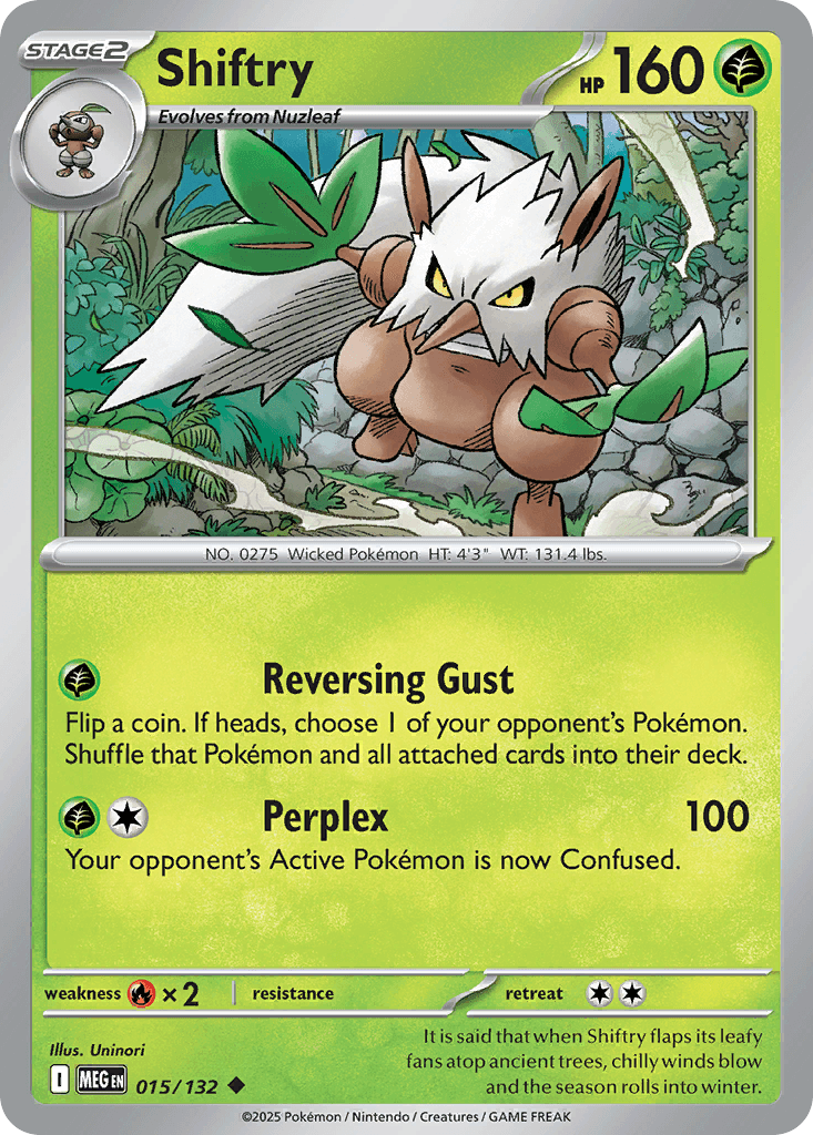 Shiftry Pokémon card