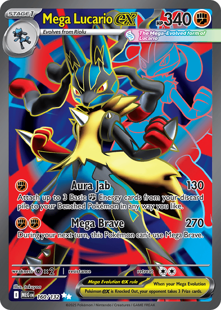 Mega Lucario ex from Mega Evolution