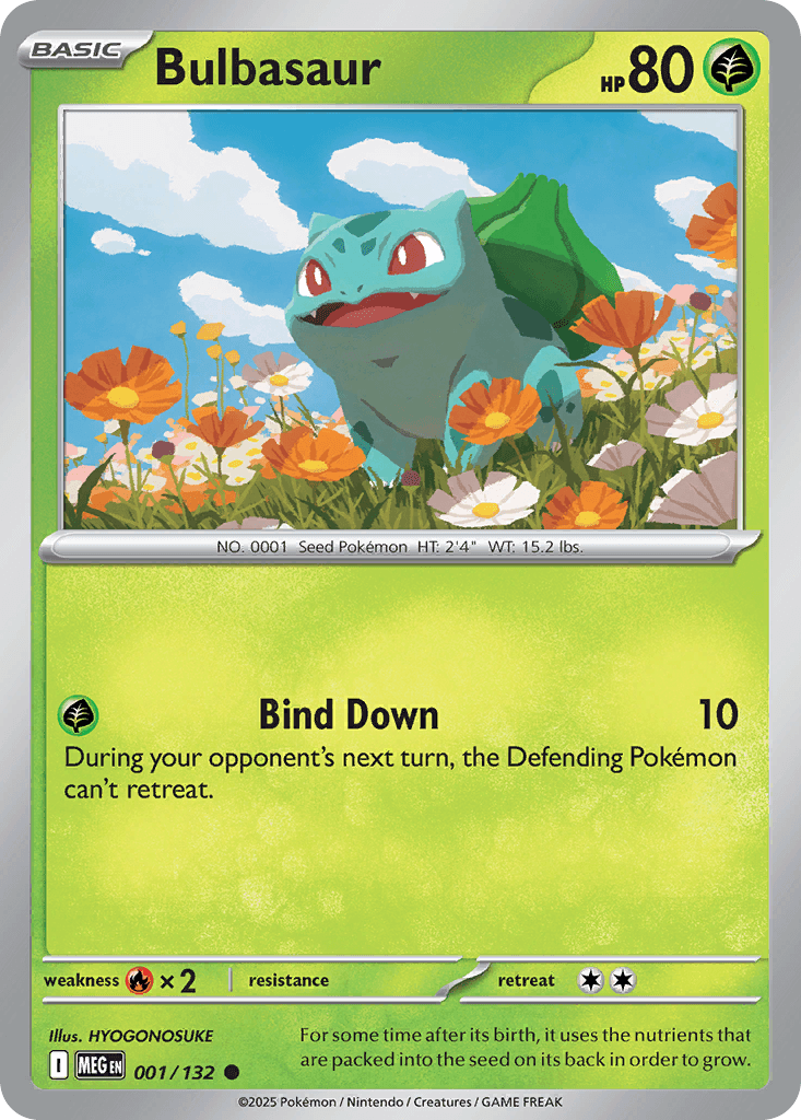 Bulbasaur Pokémon card