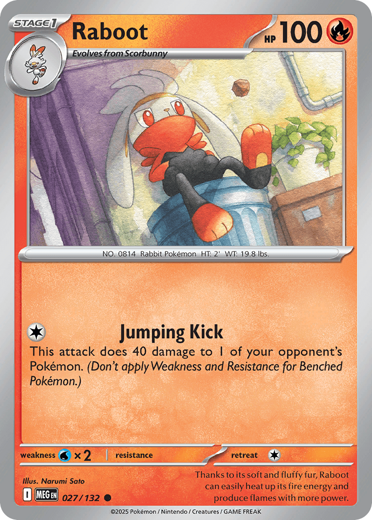 Raboot Pokémon card
