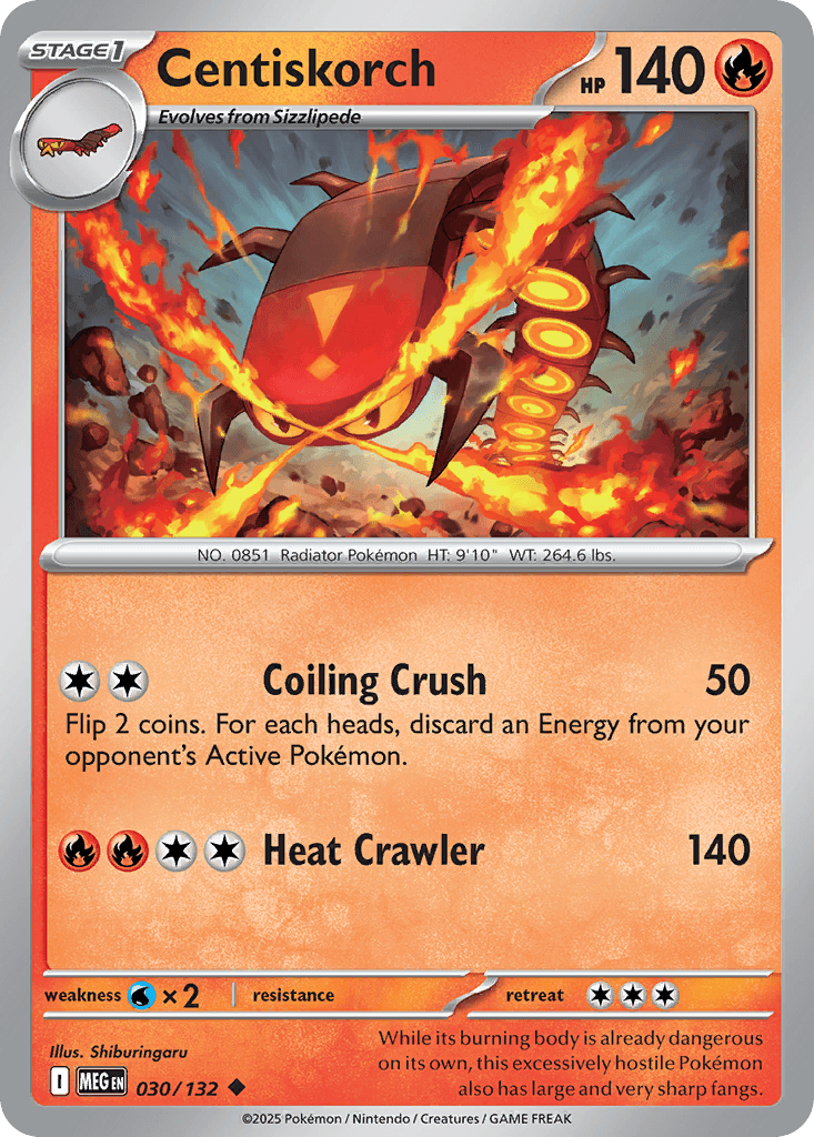 Centiskorch Pokémon card