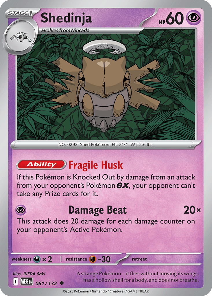 Shedinja Pokémon card