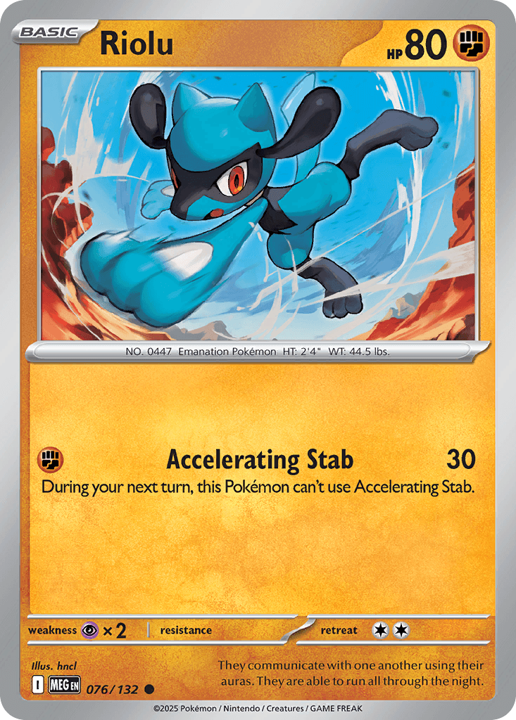 Riolu Pokémon card