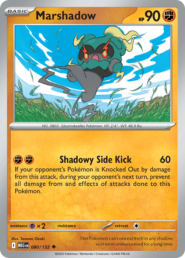 Marshadow Pokémon card