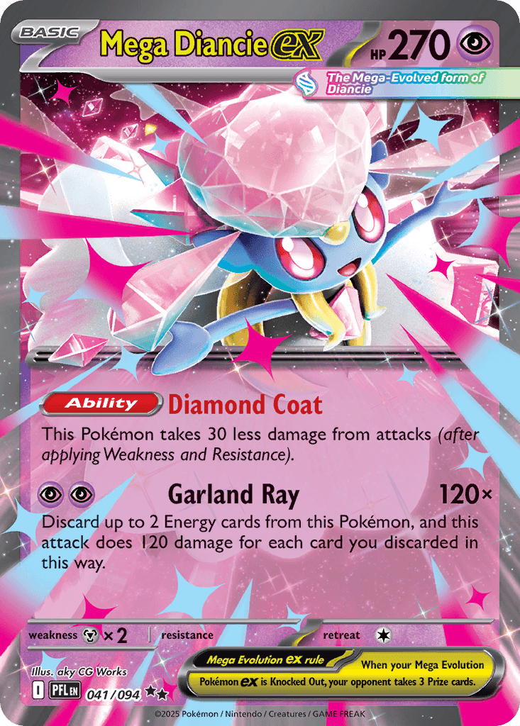 Mega Diancie ex Pokémon card