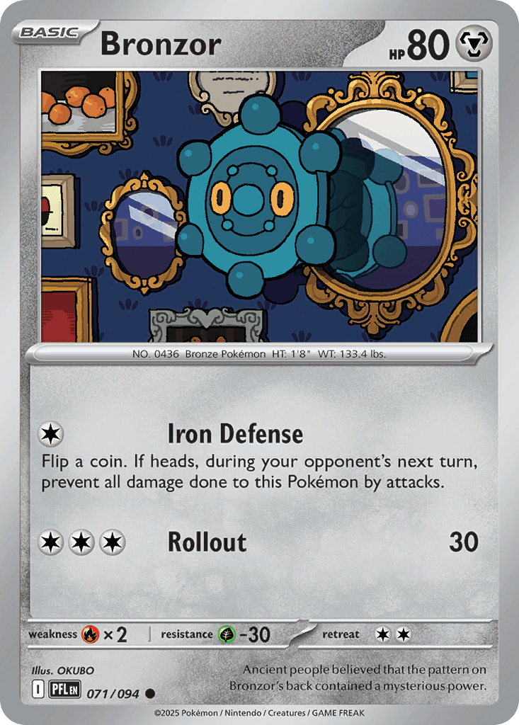 Bronzor Pokémon card