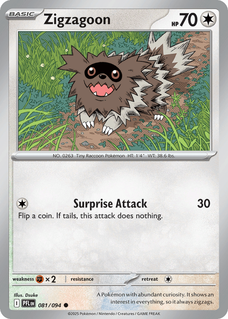 Zigzagoon — Colorless type