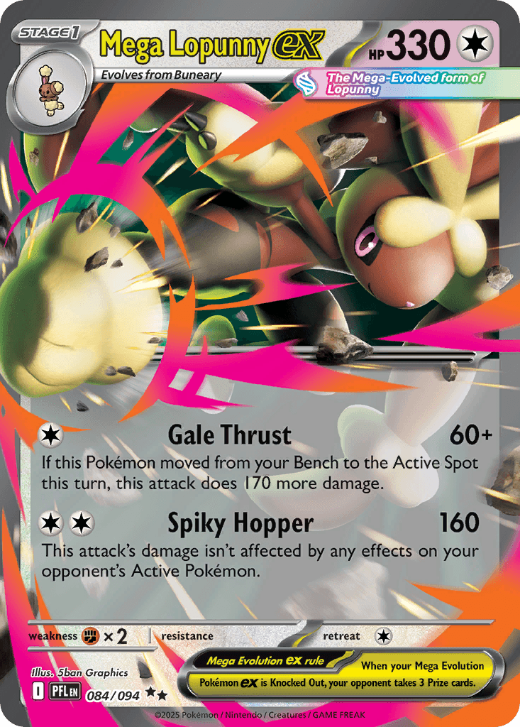 Mega Lopunny ex — Colorless type