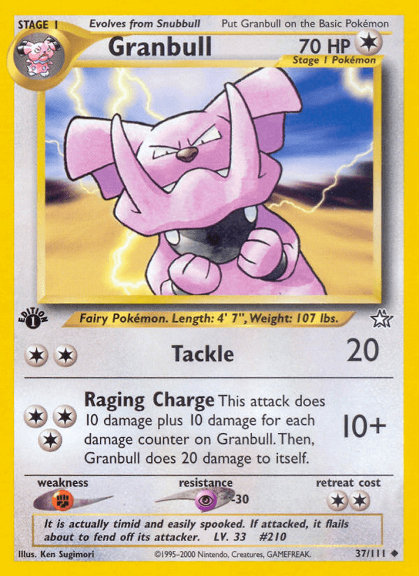 Granbull Pokémon card
