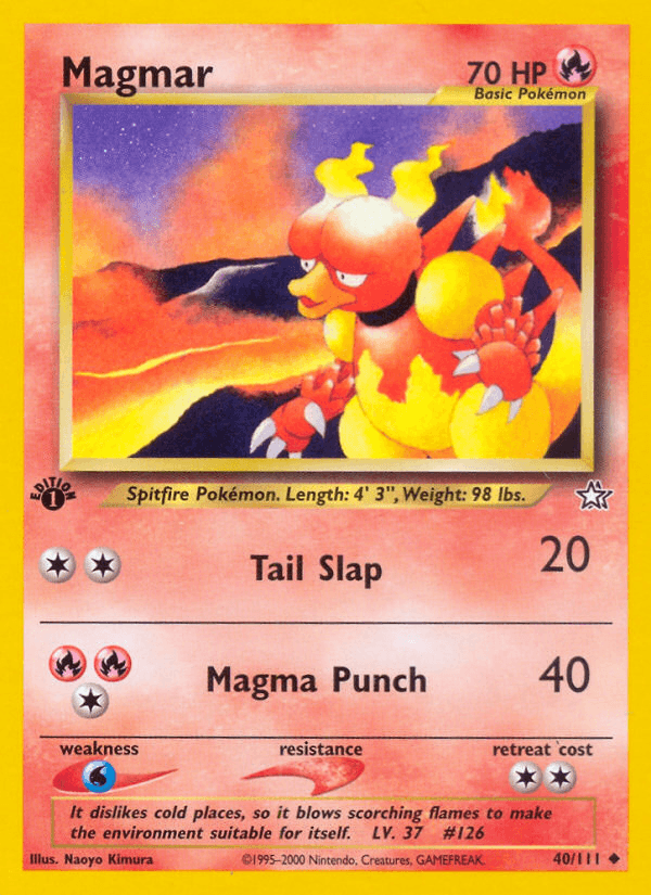 Magmar Pokémon card