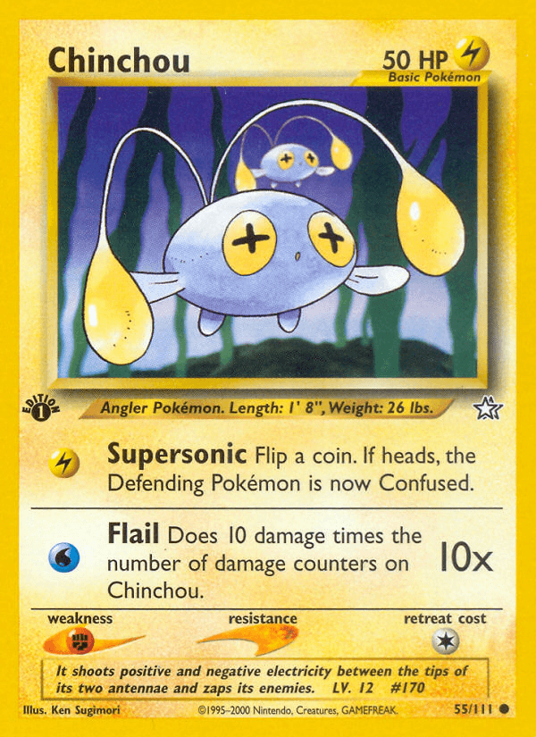 Chinchou Pokémon card