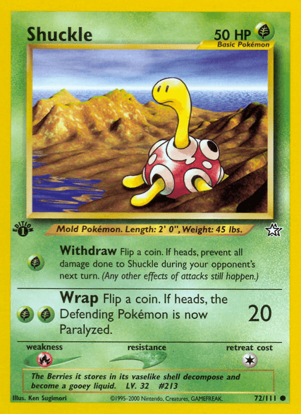 Shuckle Pokémon card