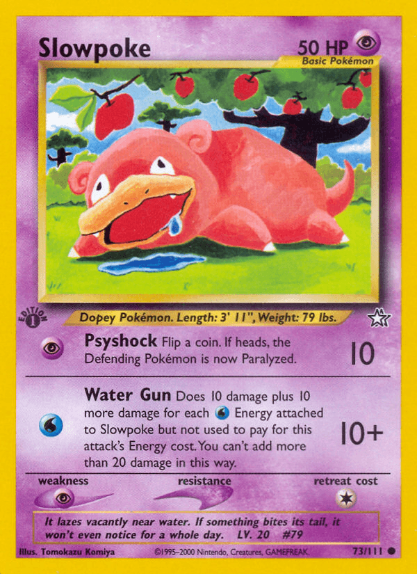 Slowpoke Pokémon card