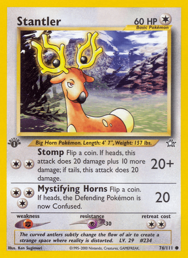 Stantler Pokémon card