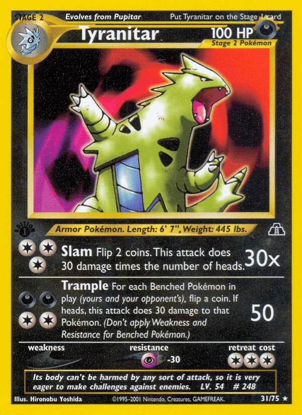Tyranitar from Neo Discovery