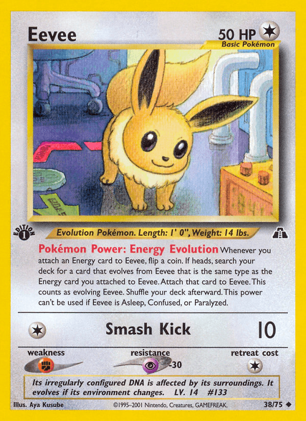 Eevee Pokémon card