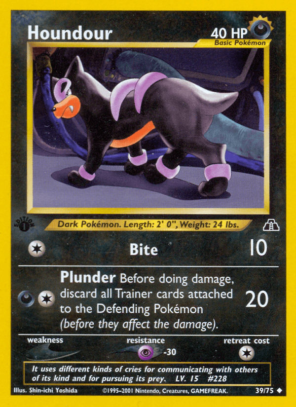 Houndour Pokémon card