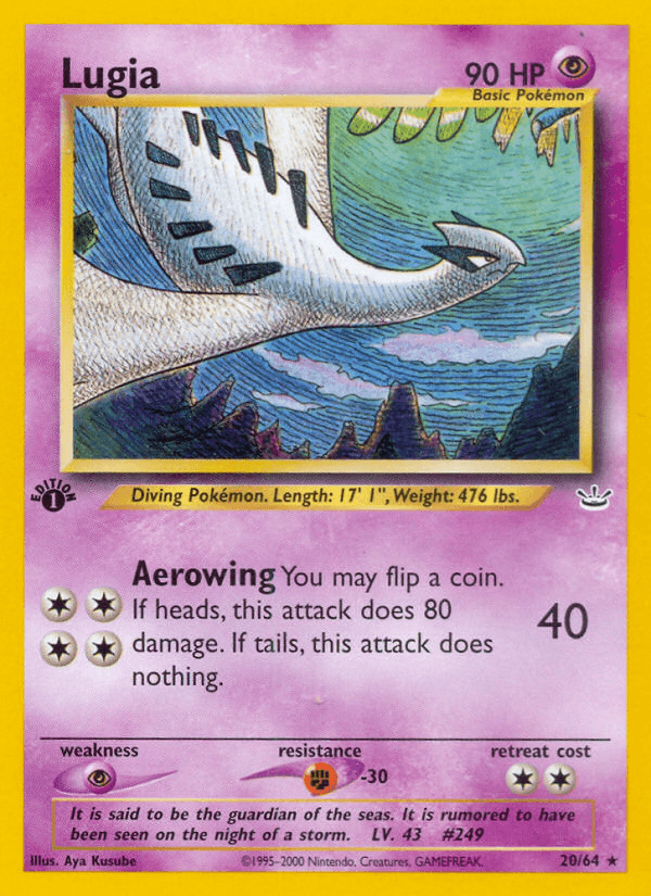 Lugia from Neo Revelation