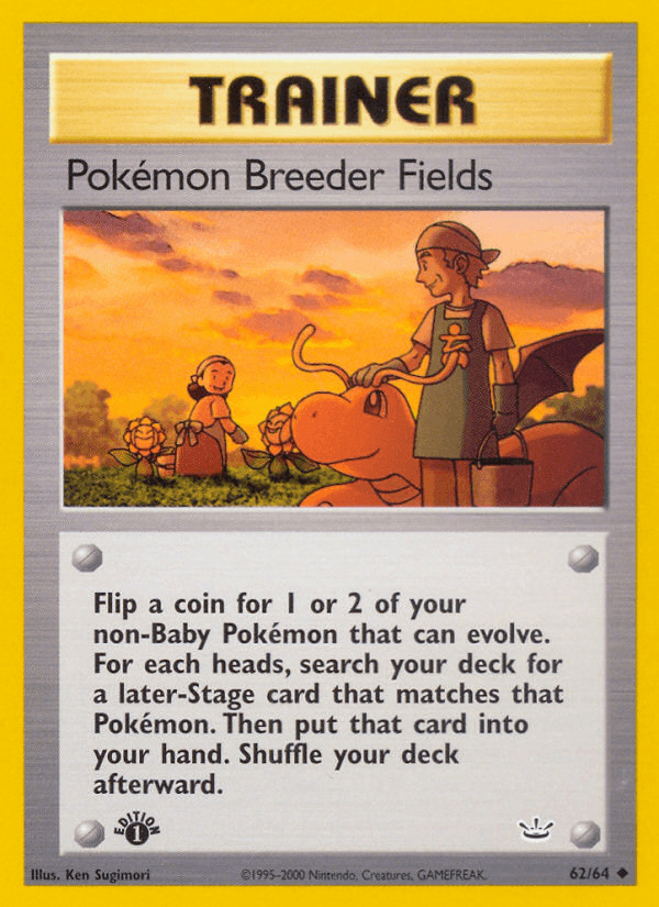 Pokémon Breeder Fields Pokémon card