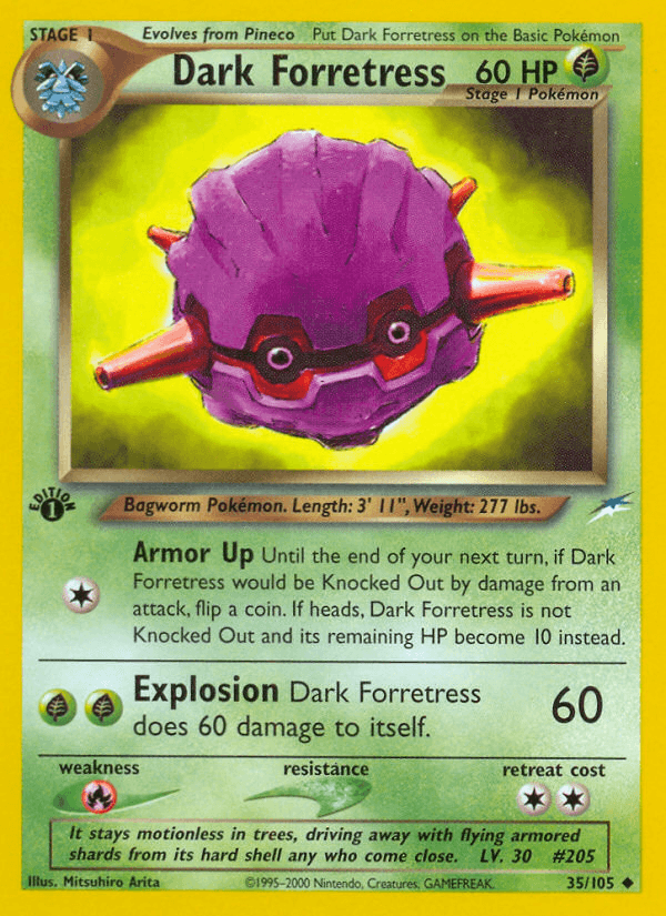 Dark Forretress Pokémon card