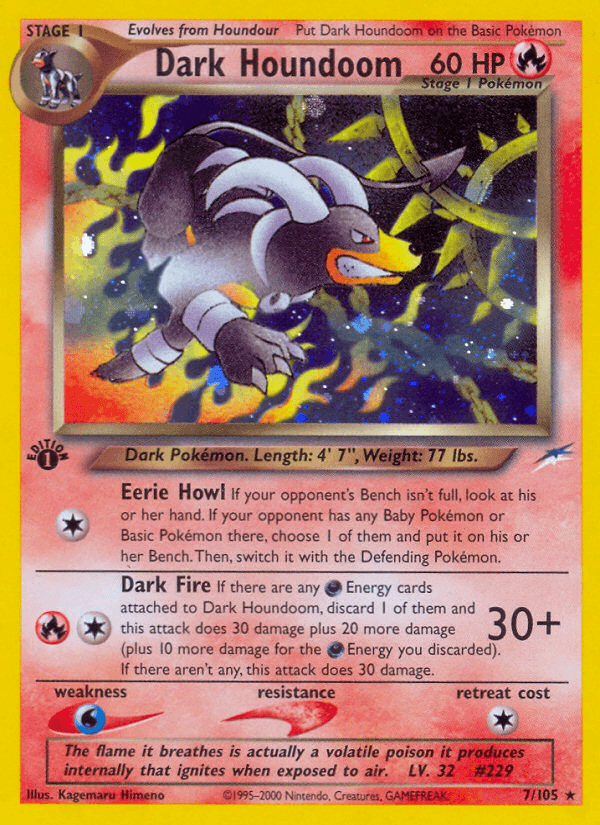 Dark Houndoom Pokémon card