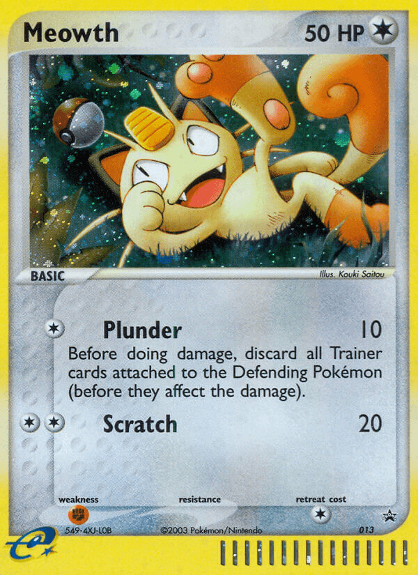 Meowth Pokémon card