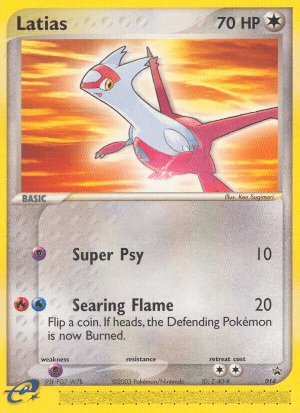 Latias Pokémon card